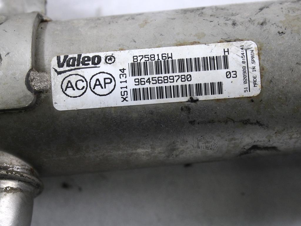 EGR VENTIL/IZMENJALNIK OEM N. 9645689780 ORIGINAL REZERVNI DEL VOLVO V50 545 (2004 - 05/2007) DIESEL LETNIK 2006