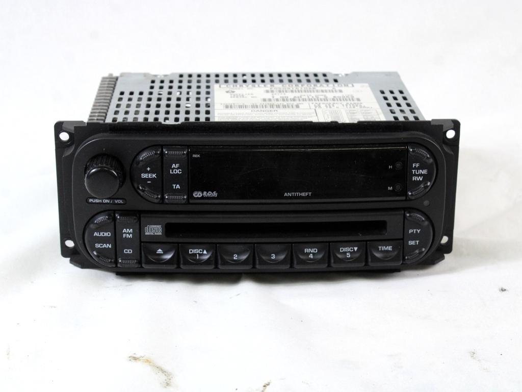 RADIO CD / OJACEVALNIK / IMETNIK HIFI OEM N. 05091610AB ORIGINAL REZERVNI DEL JEEP CHEROKEE MK3 R KJ (2005 - 2008) DIESEL LETNIK 2005