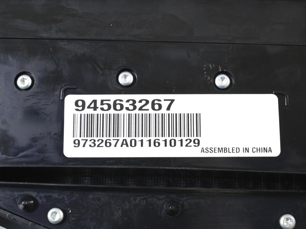 CELNA ENOTA ZA UPRAVLJANJE RADIA/NAVIGACIJ OEM N. 94563267 ORIGINAL REZERVNI DEL CHEVROLET CRUZE J300 J305 (2009 - 2019) BENZINA/GPL LETNIK 2011