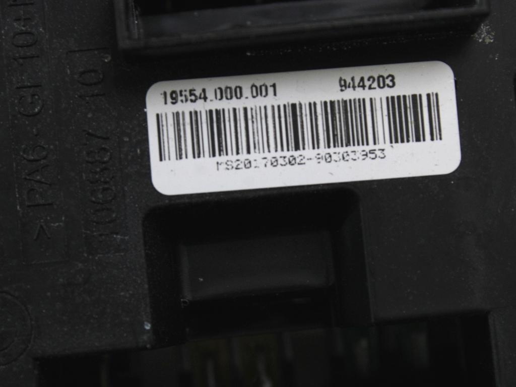 VAROVALKE/RELE' OEM N. 61149389070 ORIGINAL REZERVNI DEL BMW SERIE 1 BERLINA F20/F21 LCI (2015 - 2019)DIESEL LETNIK 2017