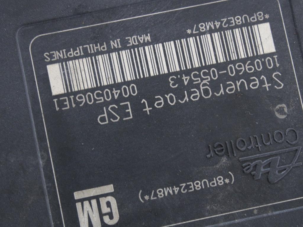 ABS AGREGAT S PUMPO OEM N. 13246535 ORIGINAL REZERVNI DEL OPEL ASTRA H A04 L48 L08 L35 L67 R 5P/3P/SW (2007 - 2010) DIESEL LETNIK 2008