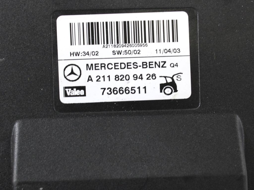 RAZNE KRMILNE ENOTE  OEM N. A2118209426 ORIGINAL REZERVNI DEL MERCEDES CLASSE E W211 S211 BER/SW (03/2002 - 05/2006) DIESEL LETNIK 2003