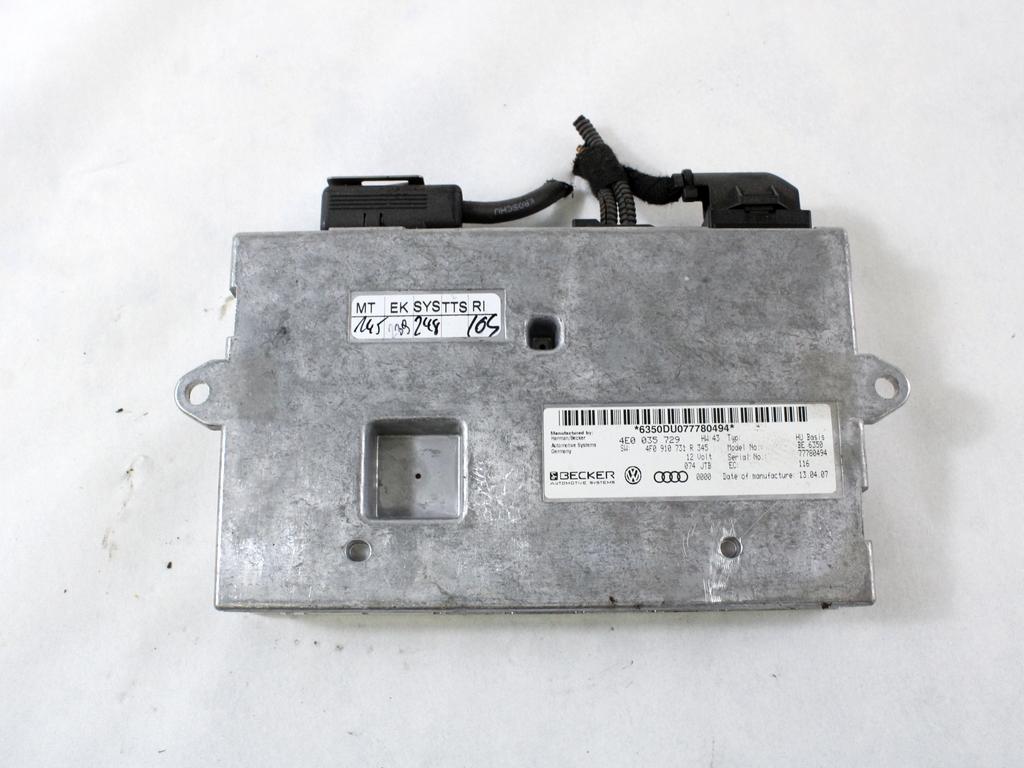 RAZNE KRMILNE ENOTE  OEM N. 4E0035729 ORIGINAL REZERVNI DEL AUDI A6 C6 4F2 4FH 4F5 BER/SW/ALLROAD (07/2004 - 10/2008) DIESEL LETNIK 2007