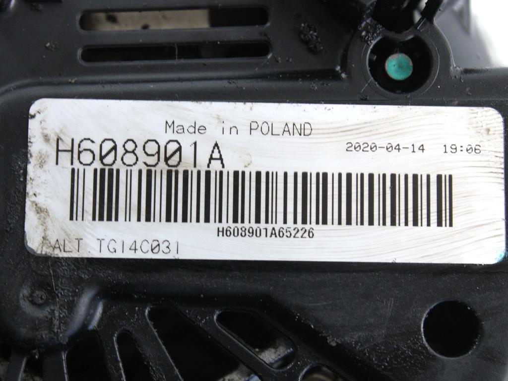 ALTERNATOR OEM N. 03L903023 ORIGINAL REZERVNI DEL VOLKSWAGEN GOLF VI 5K1 517 AJ5 MK6 (2008-2012) DIESEL LETNIK 2010