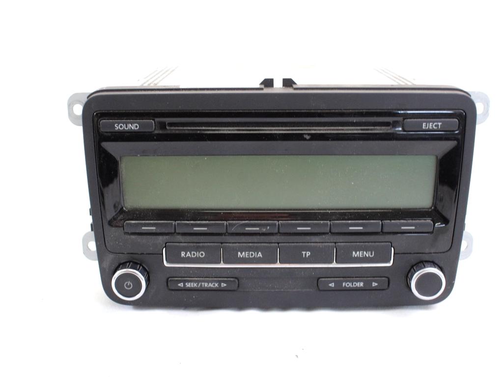 RADIO CD / OJACEVALNIK / IMETNIK HIFI OEM N. 1K0035186AA ORIGINAL REZERVNI DEL VOLKSWAGEN GOLF VI 5K1 517 AJ5 MK6 (2008-2012) DIESEL LETNIK 2010