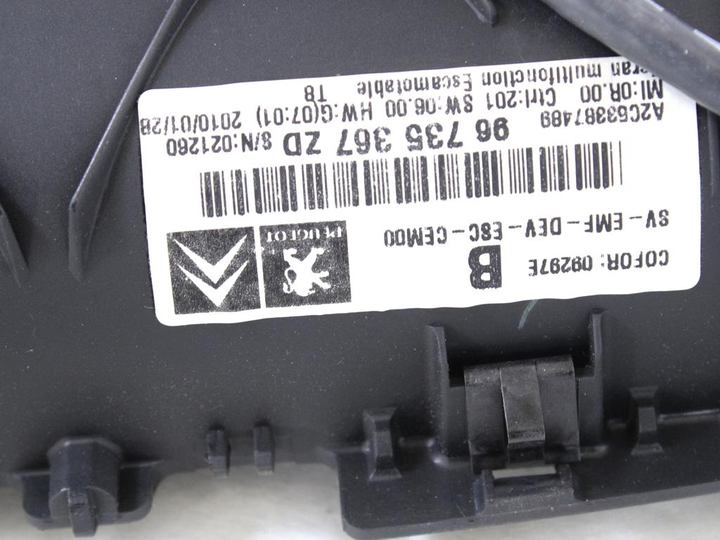 NAVIGCIJA  OEM N. 96735367ZD ORIGINAL REZERVNI DEL PEUGEOT 5008 0U 0E MK1 (2009 - 2013) DIESEL LETNIK 2010