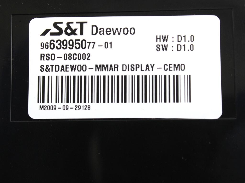 NAVIGCIJA  OEM N. 9663995077 ORIGINAL REZERVNI DEL PEUGEOT 5008 0U 0E MK1 (2009 - 2013) DIESEL LETNIK 2010