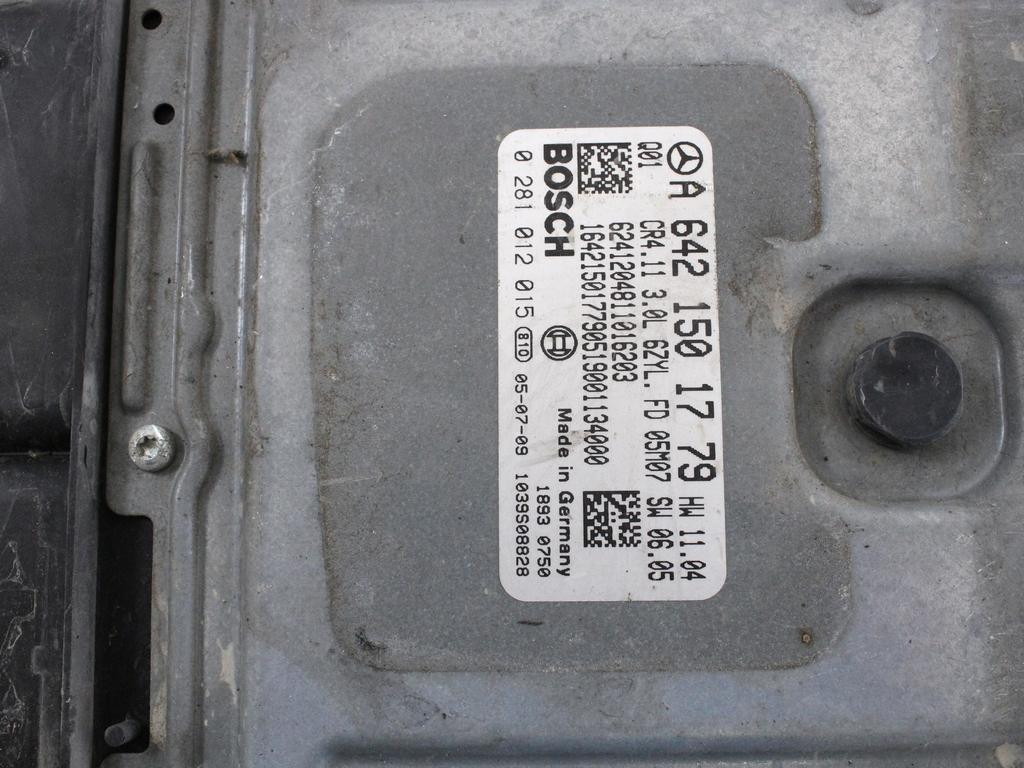 OSNOVNA KRMILNA ENOTA DDE / MODUL ZA VBRIZGAVANJE OEM N. A6421501779 ORIGINAL REZERVNI DEL MERCEDES CLASSE ML W164 (2005-2008)DIESEL LETNIK 2006