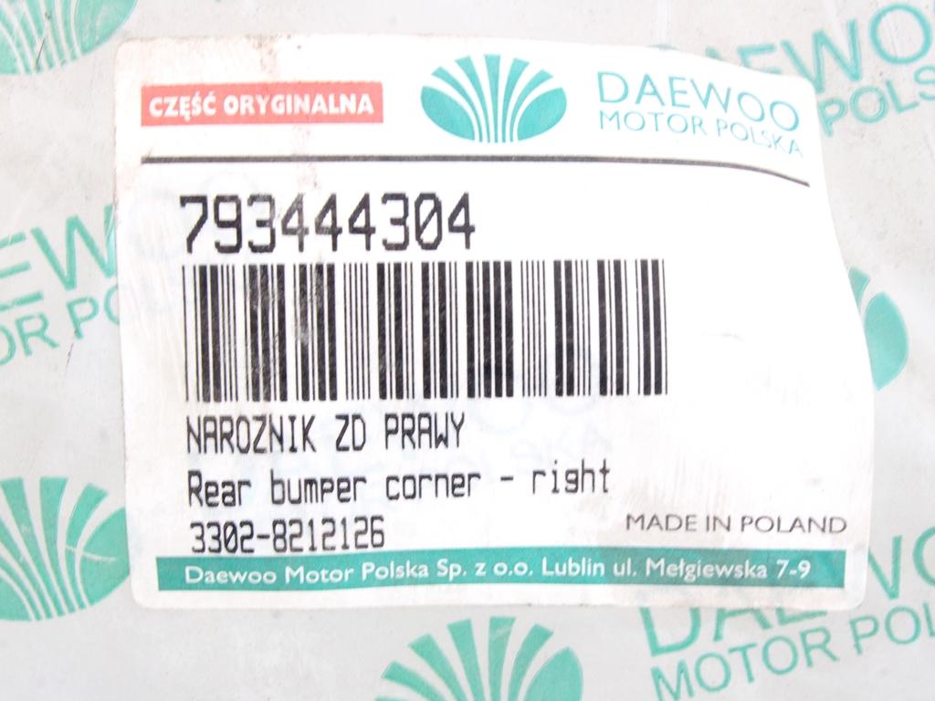 KOTNI DEL ZADNJEGA ODBIJACA OEM N. 793444304 ORIGINAL REZERVNI DEL DAEWOO LUBLIN (1997 - 2005)DIESEL LETNIK 2000