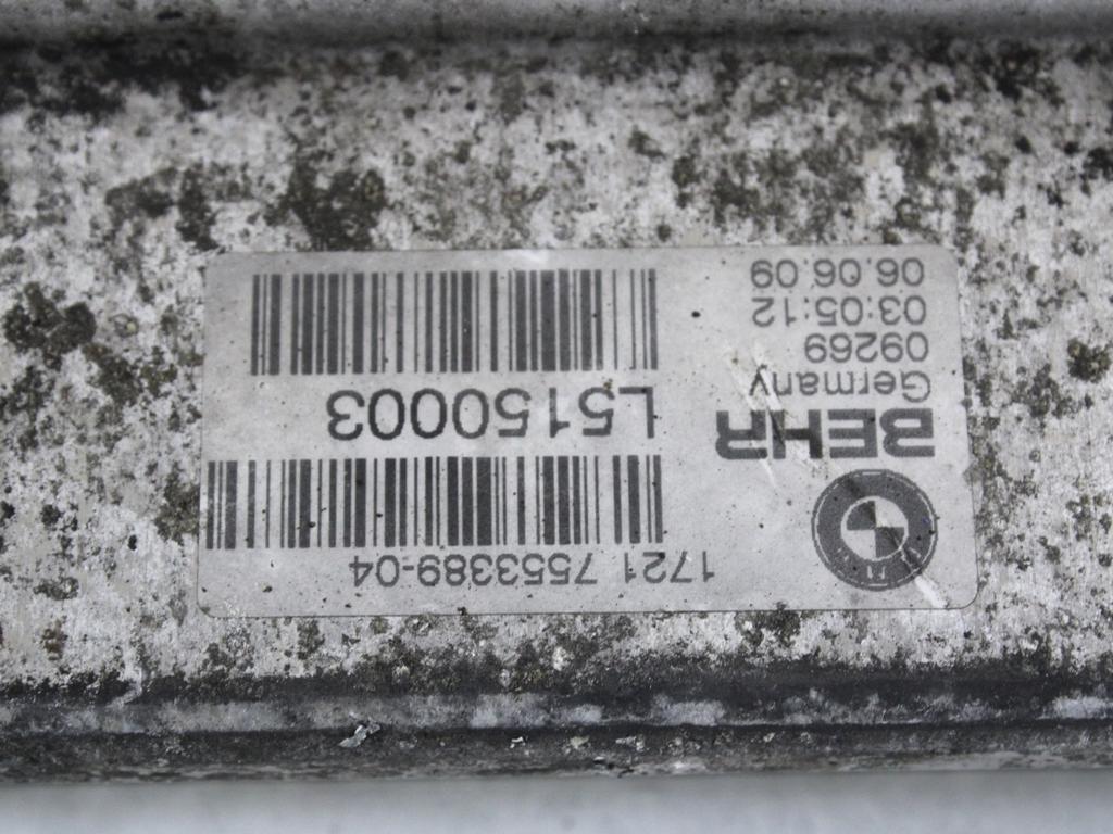 11 PRESTAVNA RADIATOR OEM N. 17217553389 ORIGINAL REZERVNI DEL BMW X5 E70 (2006 - 2010) DIESEL LETNIK 2009