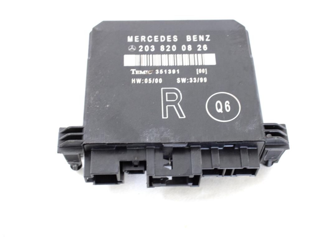 RACUNALNIK VRAT IN STEKEL OEM N. 2038200826 ORIGINAL REZERVNI DEL MERCEDES CLASSE C W203 BER/SW (2000 - 2007) BENZINA LETNIK 2000