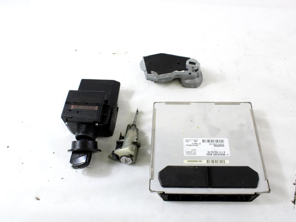 KOMPLET ODKLEPANJE IN VZIG  OEM N. 14815 KIT ACCENSIONE AVVIAMENTO ORIGINAL REZERVNI DEL MERCEDES CLASSE C W203 BER/SW (2000 - 2007) BENZINA LETNIK 2000