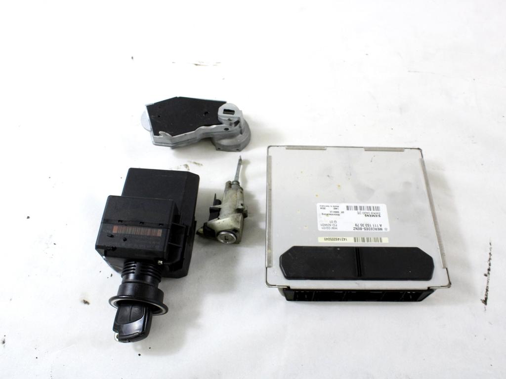 KOMPLET ODKLEPANJE IN VZIG  OEM N. 14815 KIT ACCENSIONE AVVIAMENTO ORIGINAL REZERVNI DEL MERCEDES CLASSE C W203 BER/SW (2000 - 2007) BENZINA LETNIK 2000