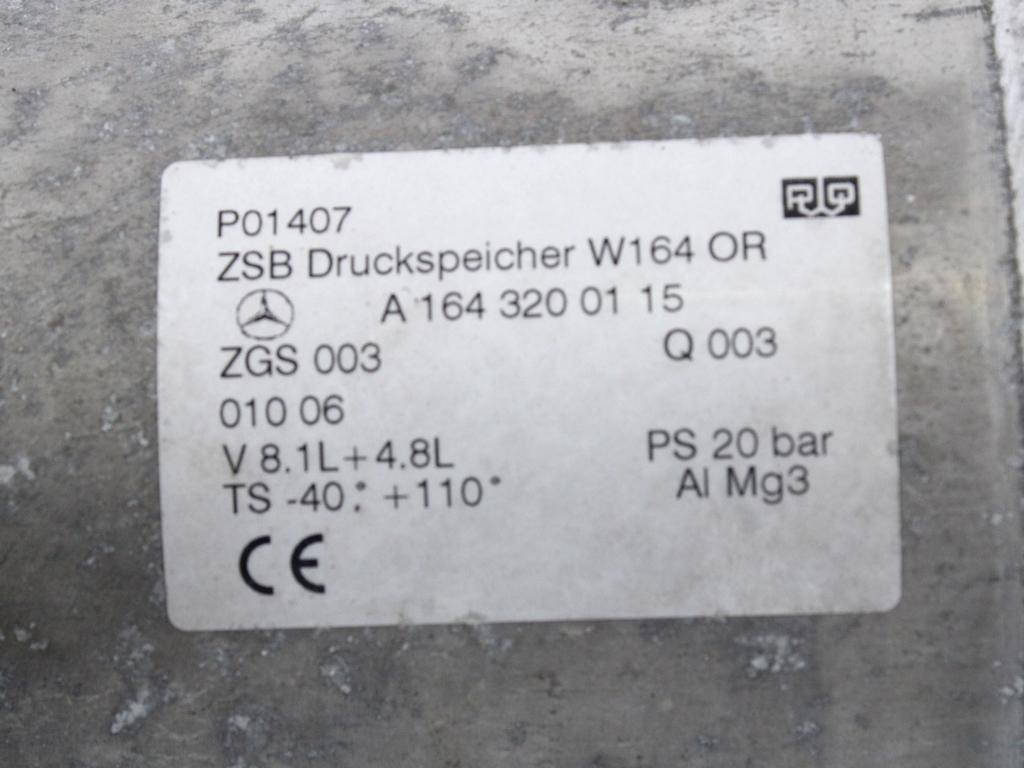 SISTEM ZRACNEGA VZMETENJA  OEM N. A1643200115 ORIGINAL REZERVNI DEL MERCEDES CLASSE ML W164 (2005-2008)DIESEL LETNIK 2006