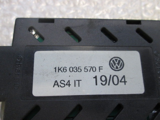 OJACEVALEC / ANTENA OEM N. 1K6035570F ORIGINAL REZERVNI DEL VOLKSWAGEN GOLF V 1K1 1K5 MK5 BER/SW (02/2004-11/2008) DIESEL LETNIK 2004