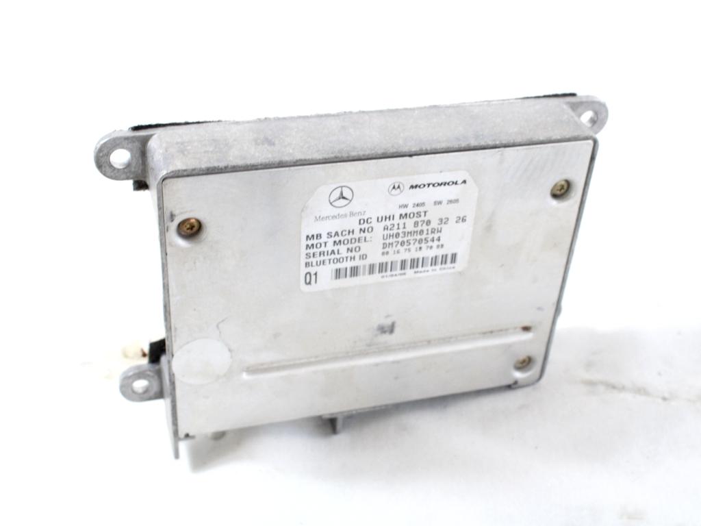 RACUNALNIK TELEFONA  OEM N. A2118703226 ORIGINAL REZERVNI DEL MERCEDES CLASSE ML W164 (2005-2008)DIESEL LETNIK 2006