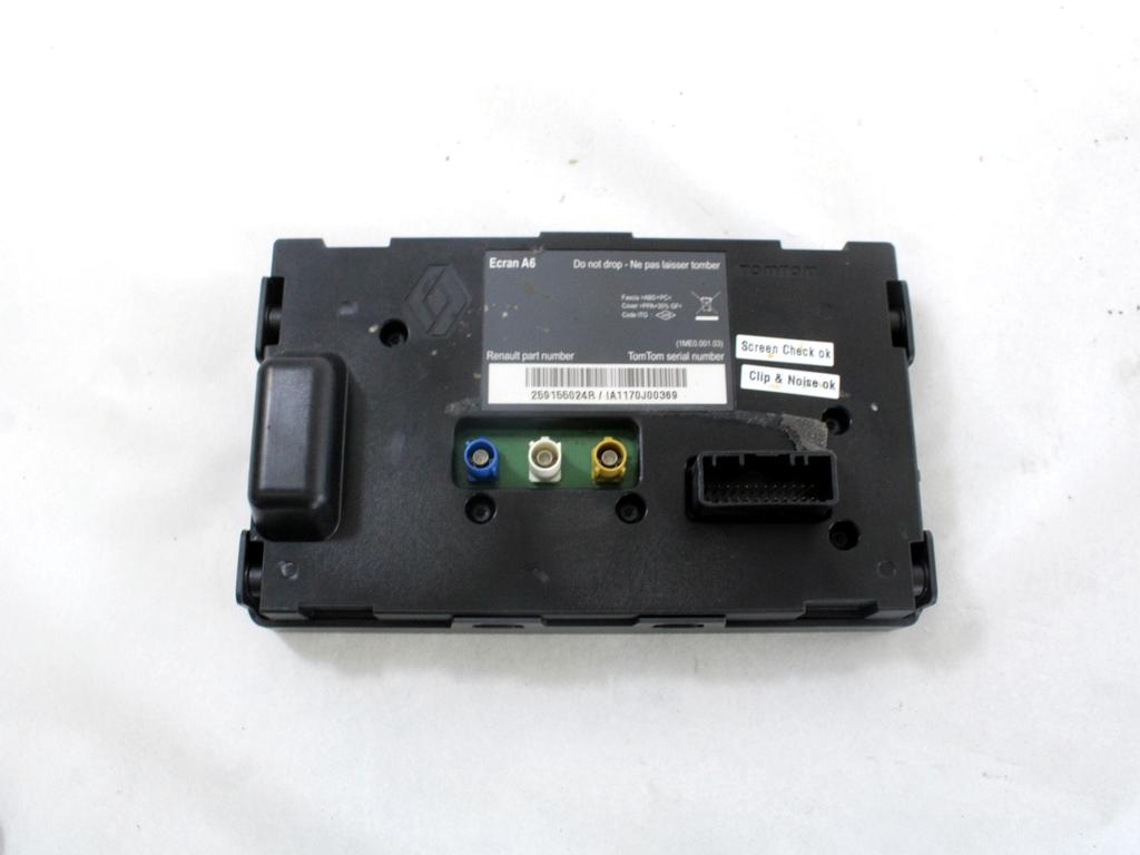 NAVIGCIJA  OEM N. 259155024R ORIGINAL REZERVNI DEL RENAULT CLIO BR0//1 CR0/1 KR0/1 MK3 R (05/2009 - 2013) BENZINA LETNIK 2010
