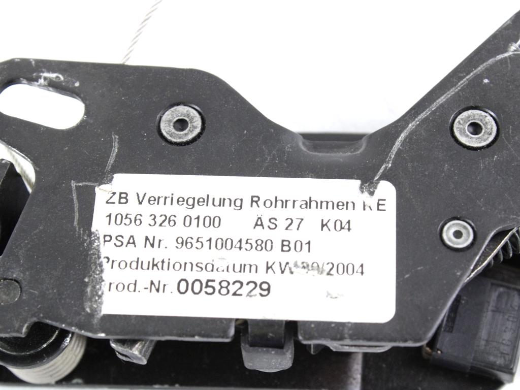 ZAKLEPANJE PRTLJA?NIH VRAT  OEM N. 9651004580 ORIGINAL REZERVNI DEL PEUGEOT 307 3A/B/C/E/H BER/SW/CABRIO (2001 - 2009) BENZINA LETNIK 2005