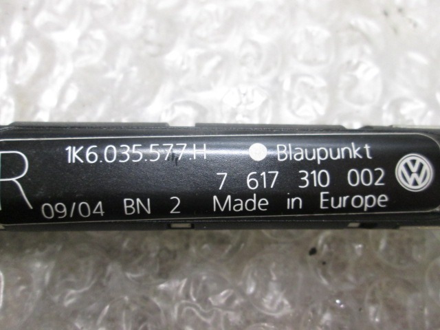 OJACEVALEC / ANTENA OEM N. 7617310002 ORIGINAL REZERVNI DEL VOLKSWAGEN GOLF V 1K1 1K5 MK5 BER/SW (02/2004-11/2008) DIESEL LETNIK 2004