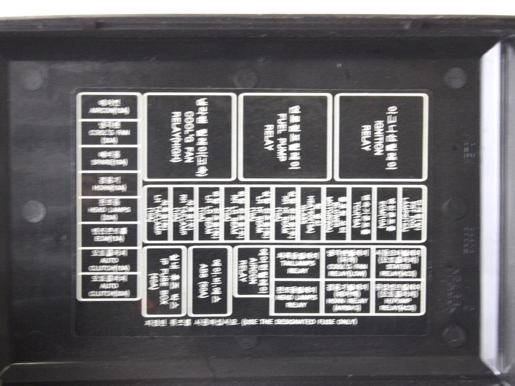VAROVALKE/RELE' OEM N.  ORIGINAL REZERVNI DEL DAEWOO MATIZ KLYA (1998 - 2004) BENZINA LETNIK 2003