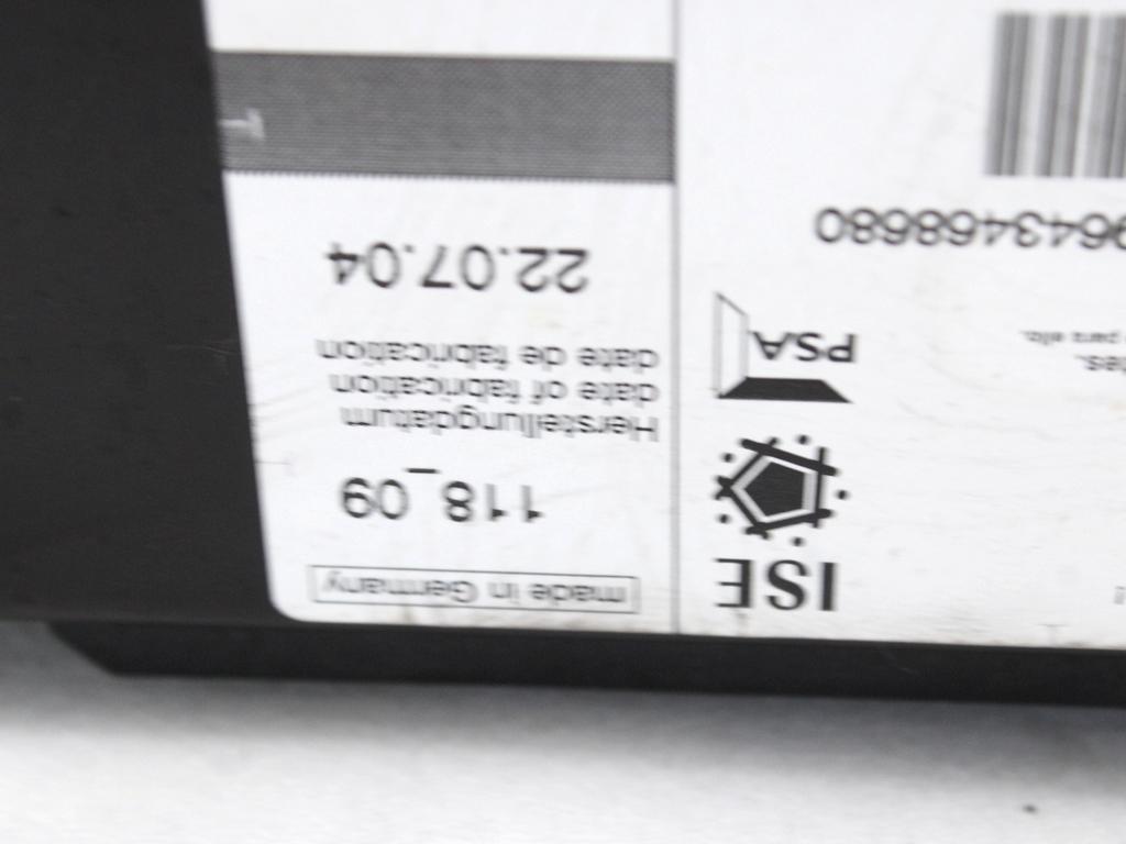 ZASCITNI SISTEM OEM N. 9643468680 ORIGINAL REZERVNI DEL PEUGEOT 307 3A/B/C/E/H BER/SW/CABRIO (2001 - 2009) BENZINA LETNIK 2005