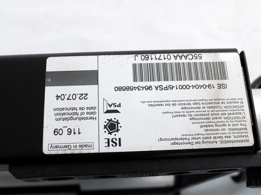 ZASCITNI SISTEM OEM N. 9643468680 ORIGINAL REZERVNI DEL PEUGEOT 307 3A/B/C/E/H BER/SW/CABRIO (2001 - 2009) BENZINA LETNIK 2005