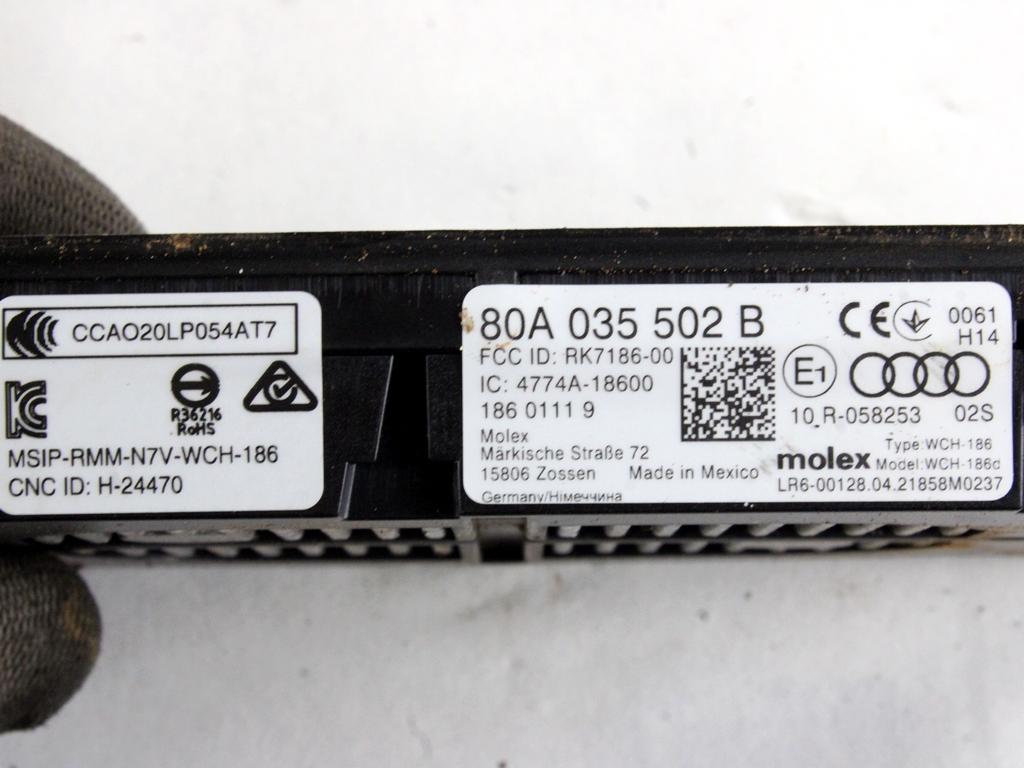 RACUNALNIK TELEFONA  OEM N. 80A035502B ORIGINAL REZERVNI DEL AUDI Q5 80A R (DAL 2021)DIESEL LETNIK 2021