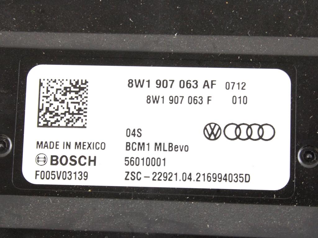 RACUNALNIK MOTORJA/REM OEM N. 8W1907063AF ORIGINAL REZERVNI DEL AUDI Q5 80A R (DAL 2021)DIESEL LETNIK 2021