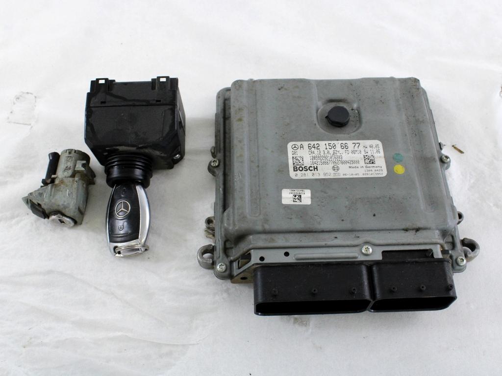 KOMPLET ODKLEPANJE IN VZIG  OEM N. 19056 KIT ACCENSIONE AVVIAMENTO ORIGINAL REZERVNI DEL MERCEDES CLASSE R W251 (2005 - 2010)DIESEL LETNIK 2007