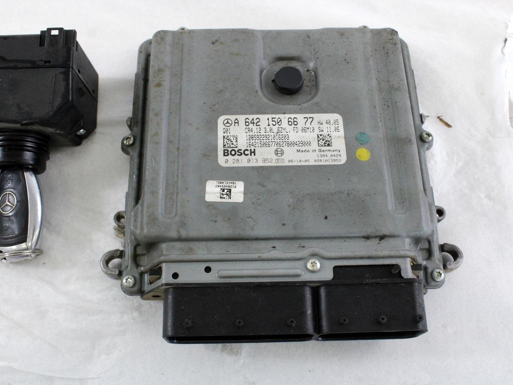KOMPLET ODKLEPANJE IN VZIG  OEM N. 19056 KIT ACCENSIONE AVVIAMENTO ORIGINAL REZERVNI DEL MERCEDES CLASSE R W251 (2005 - 2010)DIESEL LETNIK 2007