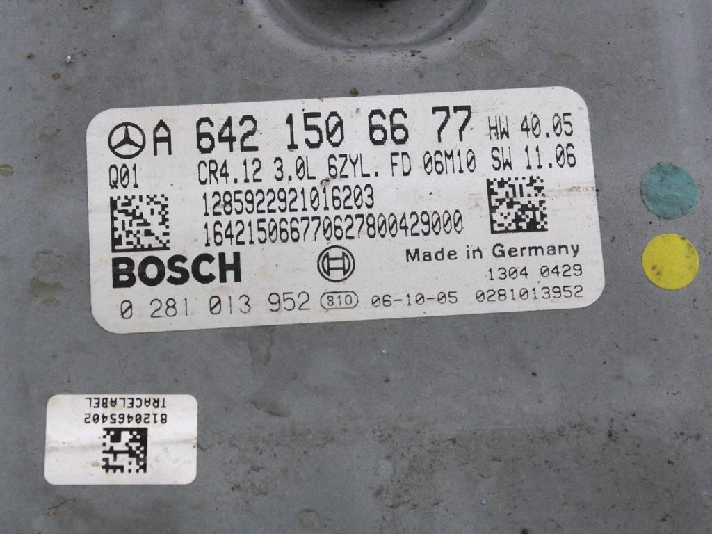 KOMPLET ODKLEPANJE IN VZIG  OEM N. 19056 KIT ACCENSIONE AVVIAMENTO ORIGINAL REZERVNI DEL MERCEDES CLASSE R W251 (2005 - 2010)DIESEL LETNIK 2007