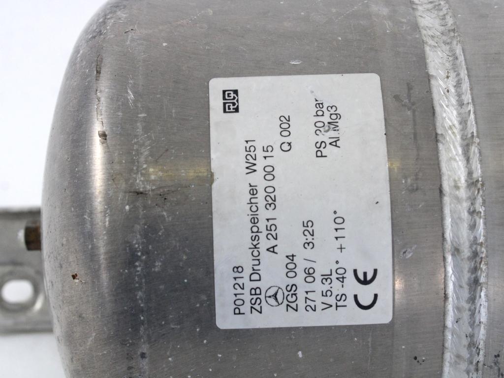SISTEM ZRACNEGA VZMETENJA  OEM N. A2513200015 ORIGINAL REZERVNI DEL MERCEDES CLASSE R W251 (2005 - 2010)DIESEL LETNIK 2007