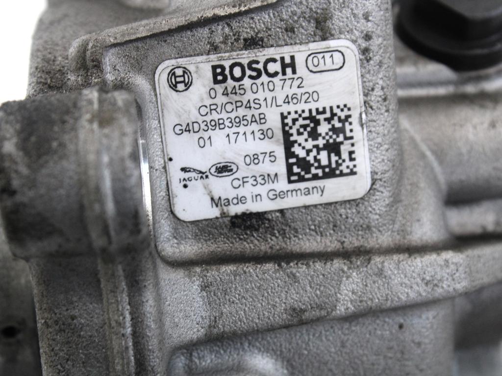 VISOKOTLACNA CRPALKA OEM N. G4D39B395AB ORIGINAL REZERVNI DEL LAND ROVER RANGE ROVER EVOQUE L538 R (2016 - 2019)DIESEL LETNIK 2017