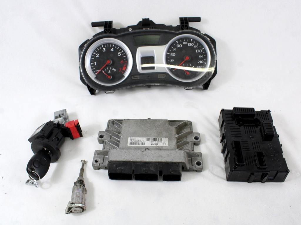KOMPLET ODKLEPANJE IN VZIG  OEM N. 19045 KIT ACCENSIONE AVVIAMENTO ORIGINAL REZERVNI DEL RENAULT CLIO BR0//1 CR0/1 KR0/1 MK3 R (05/2009 - 2013) BENZINA LETNIK 2012