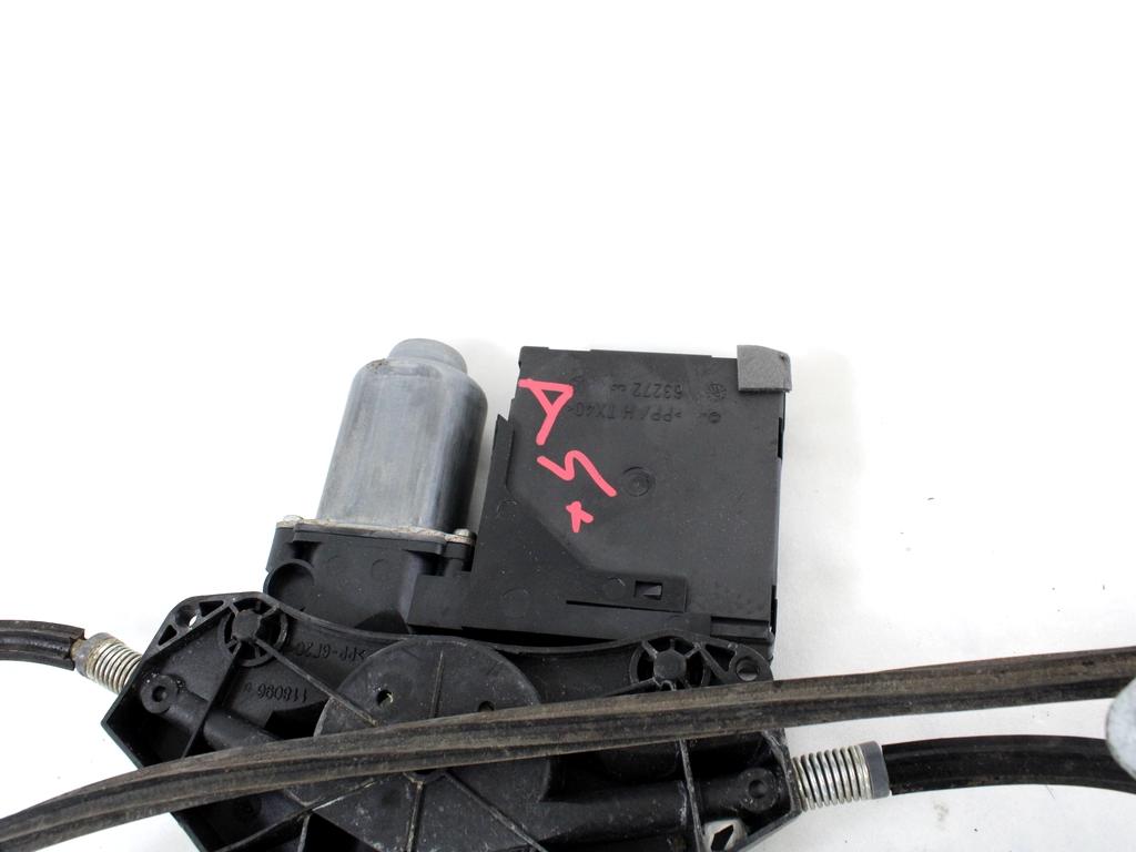 MEHANIZEM DVIGA SPREDNJIH STEKEL  OEM N. 17484 SISTEMA ALZACRISTALLO PORTA ANTERIORE ELETTR ORIGINAL REZERVNI DEL VOLKSWAGEN GOLF V 1K1 1K5 MK5 BER/SW (02/2004-11/2008) DIESEL LETNIK 2005