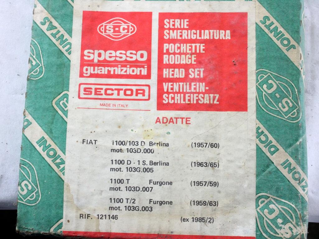 121146 KIT GUARNIZIONI MOTORE SPESSO FIAT 1100 103 1.2 RICAMBIO NUOVO GUARNIZIONE TESTATA MANCANTE