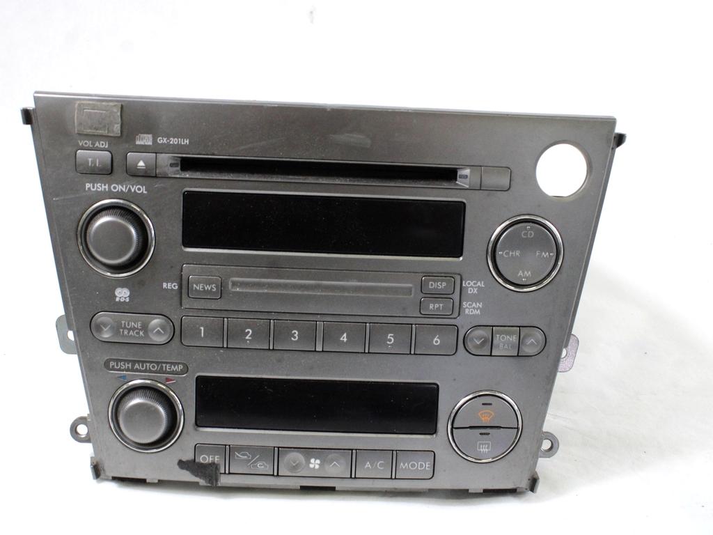 RADIO CD / OJACEVALNIK / IMETNIK HIFI OEM N. 86201AG430 ORIGINAL REZERVNI DEL SUBARU OUTBACK BP MK3 (2003 - 2009)  BENZINA/GPL LETNIK 2006