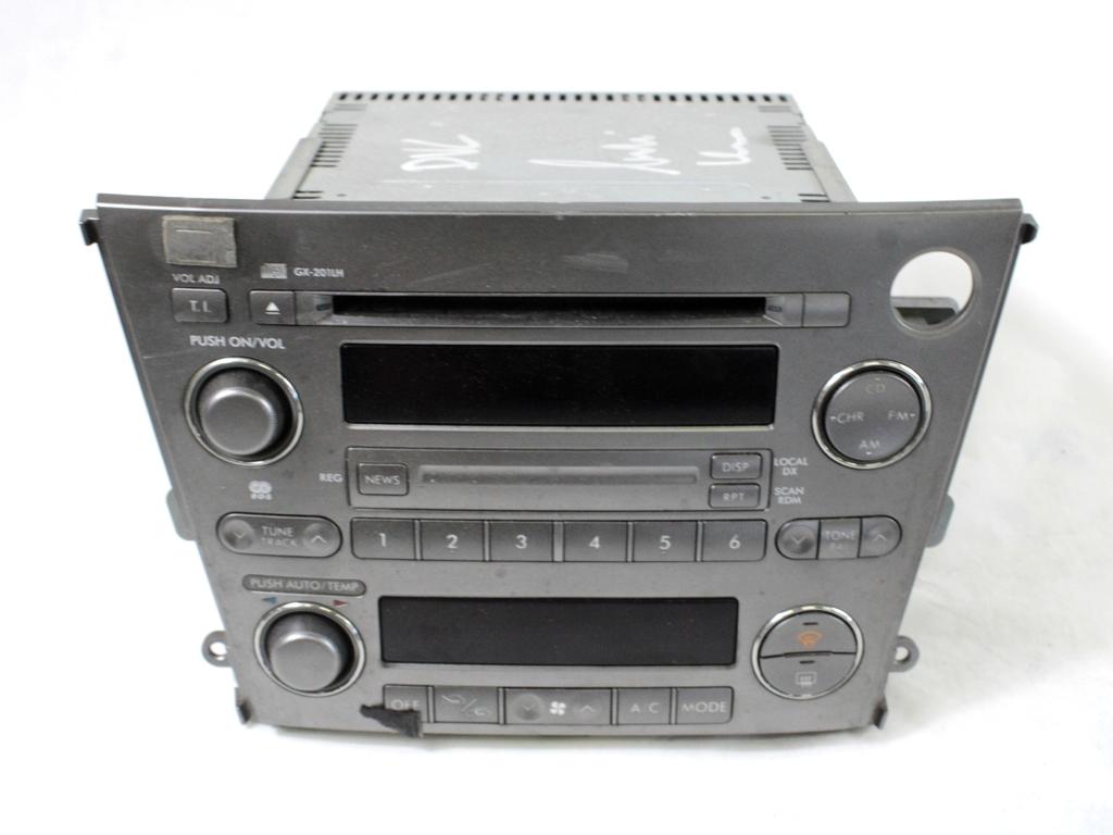 RADIO CD / OJACEVALNIK / IMETNIK HIFI OEM N. 86201AG430 ORIGINAL REZERVNI DEL SUBARU OUTBACK BP MK3 (2003 - 2009)  BENZINA/GPL LETNIK 2006