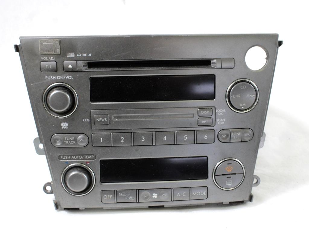 RADIO CD / OJACEVALNIK / IMETNIK HIFI OEM N. 86201AG430 ORIGINAL REZERVNI DEL SUBARU OUTBACK BP MK3 (2003 - 2009)  BENZINA/GPL LETNIK 2006