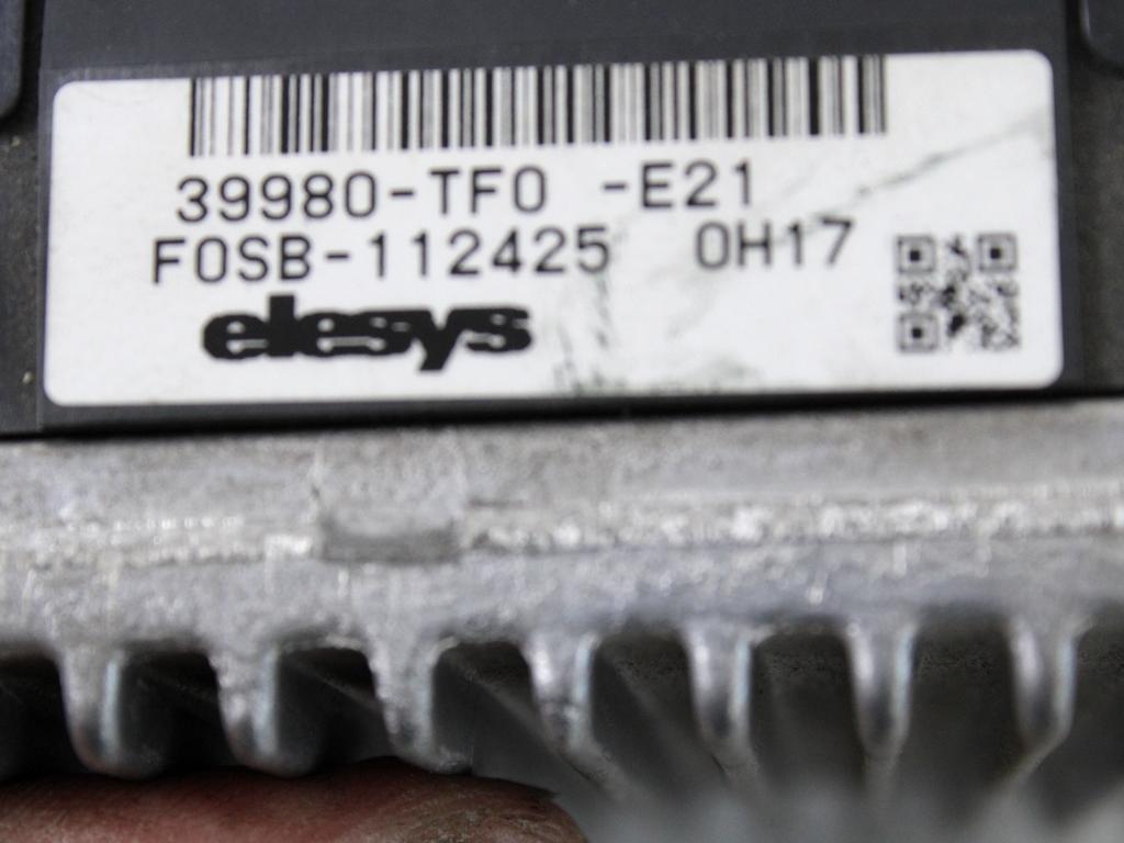 ELEKTRICNI SERVO VOLAN ENOTA OEM N. 39980-TF0-E2 ORIGINAL REZERVNI DEL HONDA JAZZ GE GG GP ZA MK3 (2008 - 2013)BENZINA LETNIK 2010