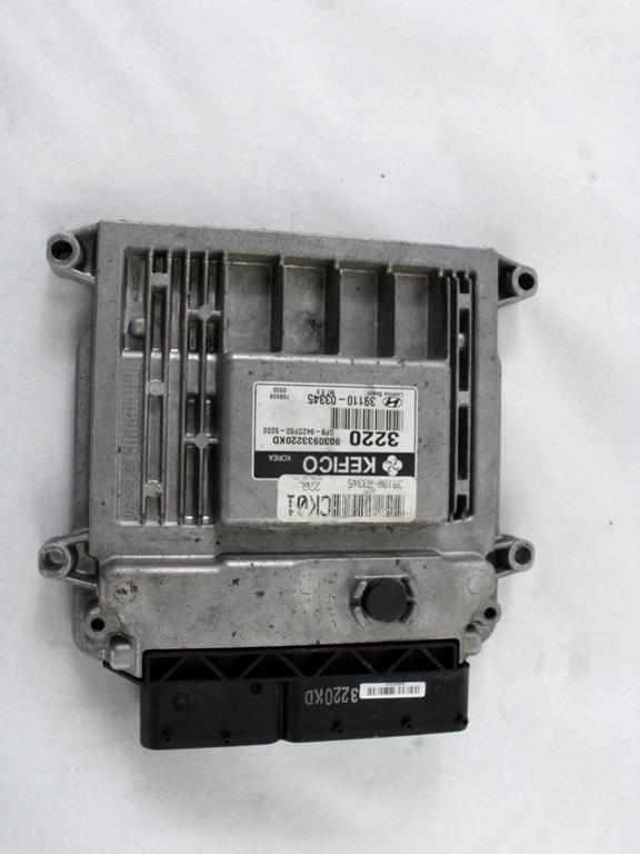 OSNOVNA KRMILNA ENOTA DDE / MODUL ZA VBRIZGAVANJE OEM N. 39100-03345 ORIGINAL REZERVNI DEL HYUNDAI I20 PB PBT MK1 (2008 - 2012)BENZINA/GPL LETNIK 2010