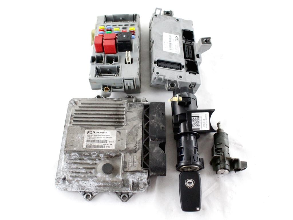 KOMPLET ODKLEPANJE IN VZIG  OEM N. 17452 KIT ACCENSIONE AVVIAMENTO ORIGINAL REZERVNI DEL LANCIA Y YPSILON 843 (2003-2006) DIESEL LETNIK 2006