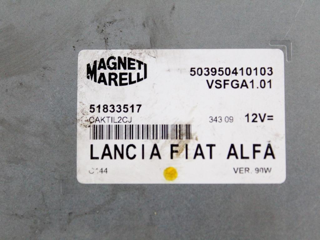 KRMILNA ENOTA RADIJSKE ENOTE OEM N. 51833517 ORIGINAL REZERVNI DEL FIAT 500 CINQUECENTO 312 MK3 (2007 - 2015) BENZINA LETNIK 2010