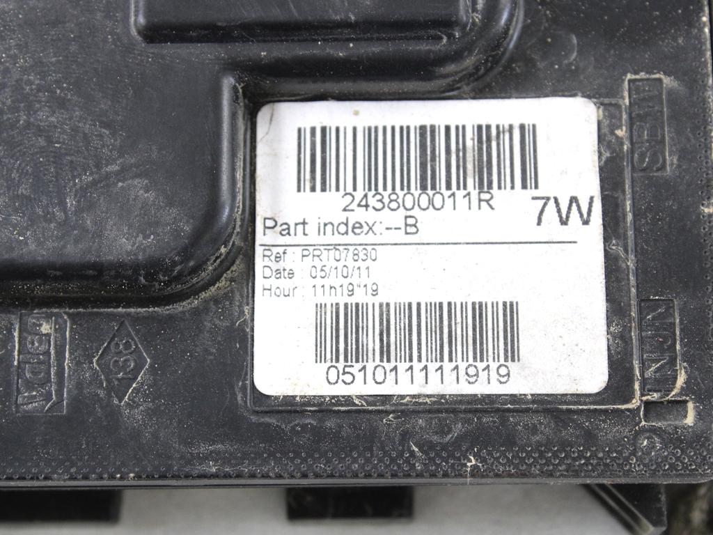 KONTROLNA ENOTA AKUMULATORJA  OEM N. 243800011R ORIGINAL REZERVNI DEL RENAULT MEGANE MK3 BZ0/1 B3 DZ0/1 KZ0/1 BER/SPORTOUR/ESTATE (2009 - 2015) DIESEL LETNIK 2011