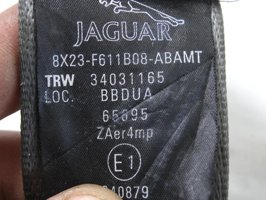 VARNOSTNI PAS OEM N. 8X23-F611B08-ABAMT ORIGINAL REZERVNI DEL JAGUAR XF X250 MK1 (2008 - 2011)BENZINA LETNIK 2009