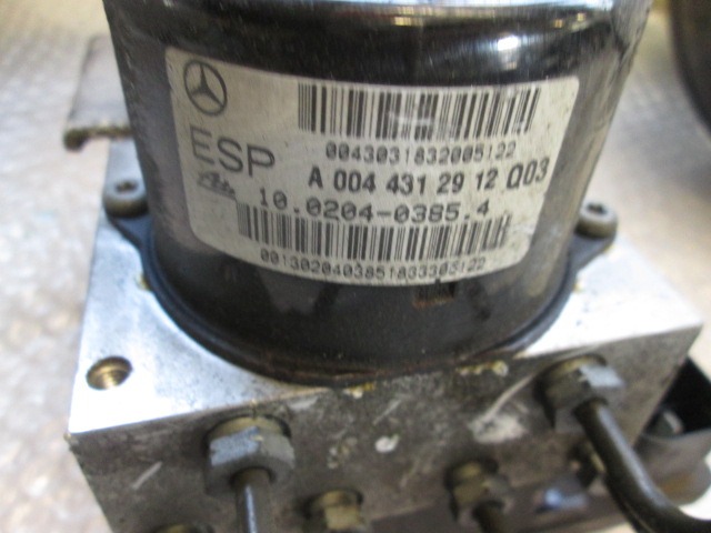 ABS AGREGAT S PUMPO OEM N. 44316212 ORIGINAL REZERVNI DEL MERCEDES CLASSE C W203 BER/SW (2000 - 2007) DIESEL LETNIK 2003