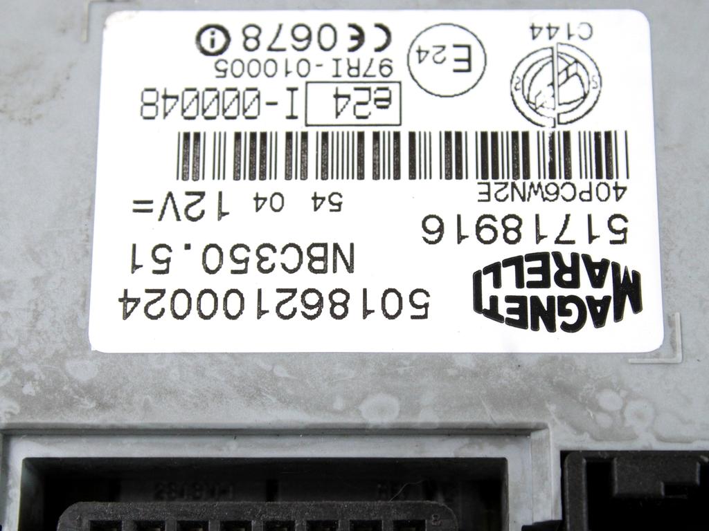 KOMPLET ODKLEPANJE IN VZIG  OEM N. 17840 KIT ACCENSIONE AVVIAMENTO ORIGINAL REZERVNI DEL FIAT IDEA 350 (2003 - 2008) BENZINA LETNIK 2004