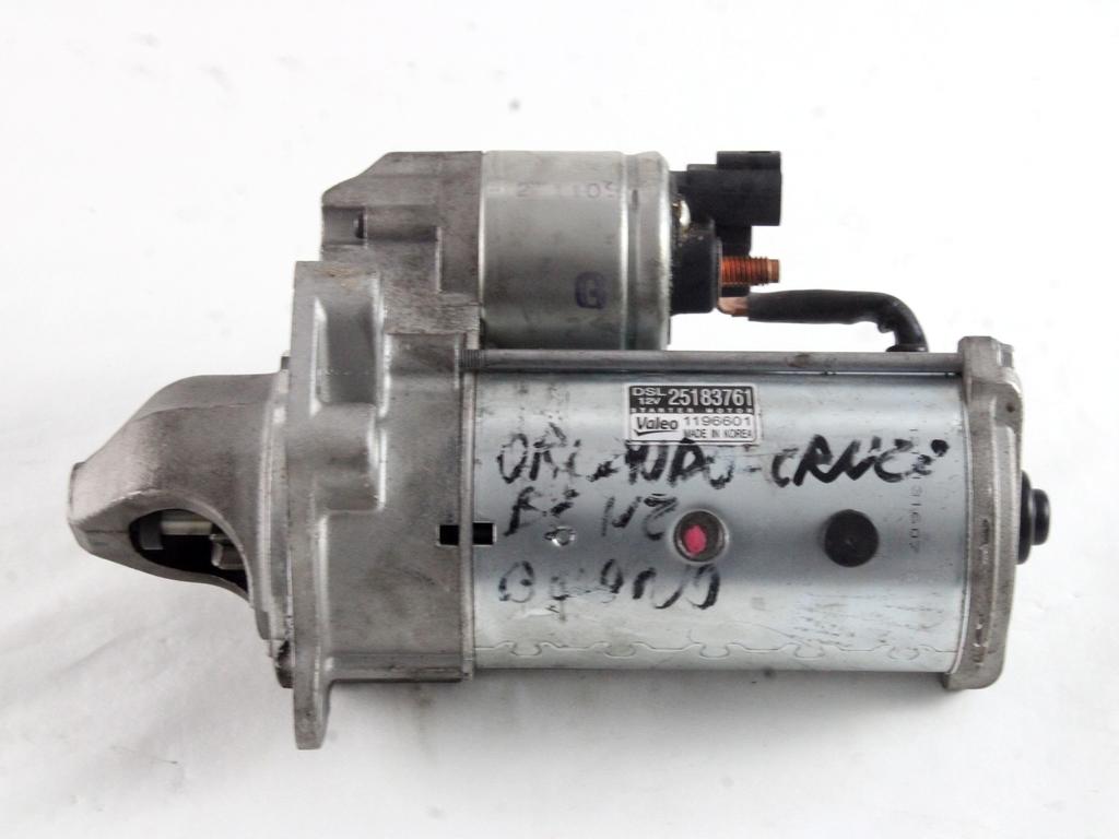 ZAGANJAC MOTORJA  OEM N. 25183761 ORIGINAL REZERVNI DEL CHEVROLET CRUZE J300 J305 (2009 - 2019) DIESEL LETNIK 2011