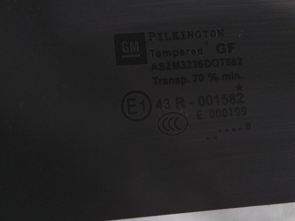 ZADNJA LEVA STEKLO OEM N. 93183268 ORIGINAL REZERVNI DEL OPEL ASTRA H A04 L48 L08 L35 L67 R 5P/3P/SW (2007 - 2010) DIESEL LETNIK 2008