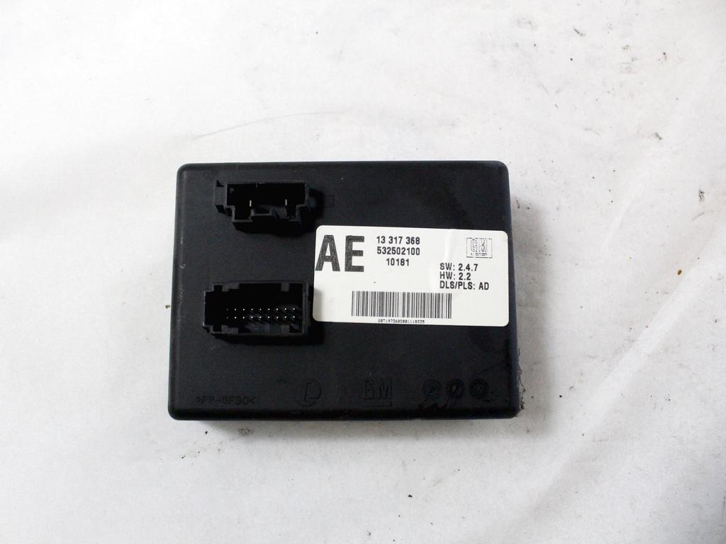 RACUNALNIK ZAROMETOV OEM N. 13317368 ORIGINAL REZERVNI DEL OPEL INSIGNIA A G09 (2008 - 2017)DIESEL LETNIK 2010